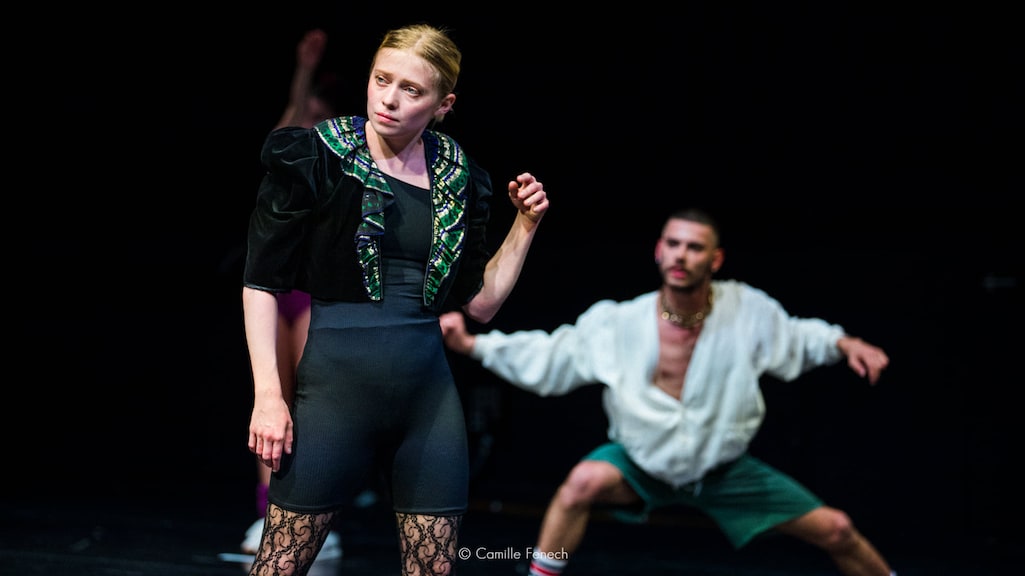 Amber tijdens een dansvoorstellling.