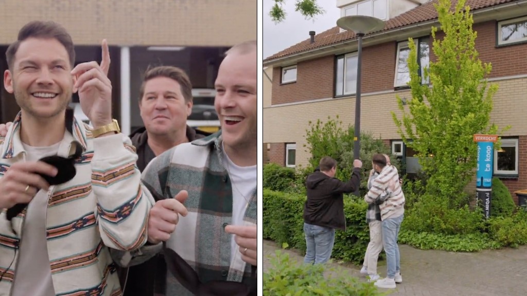 Boy & Martijn zien voor het eerst hun blind gekochte huis.