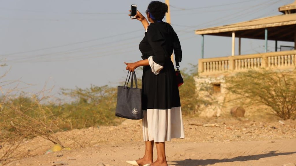 Omnia neemt een video op.