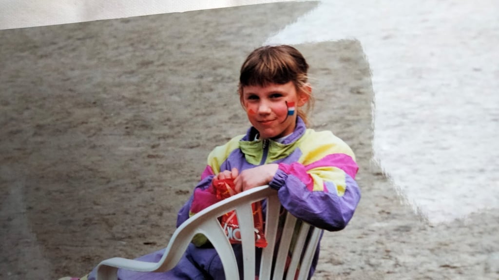 Verslaggever Lonneke Haveman droeg vroeger ook al Australian tracksuits