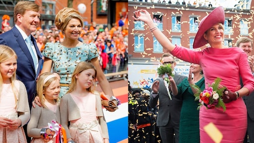 Máxima's Koningsdag-outfits door de jaren heen