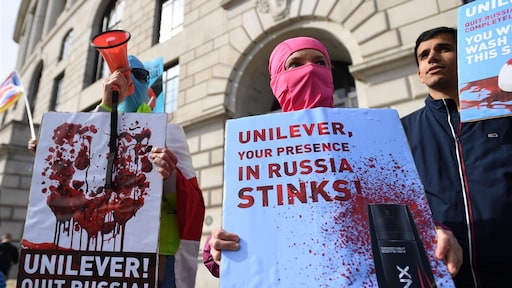 Ondanks belofte verdient Unilever nog tientallen miljoenen aan Rusland