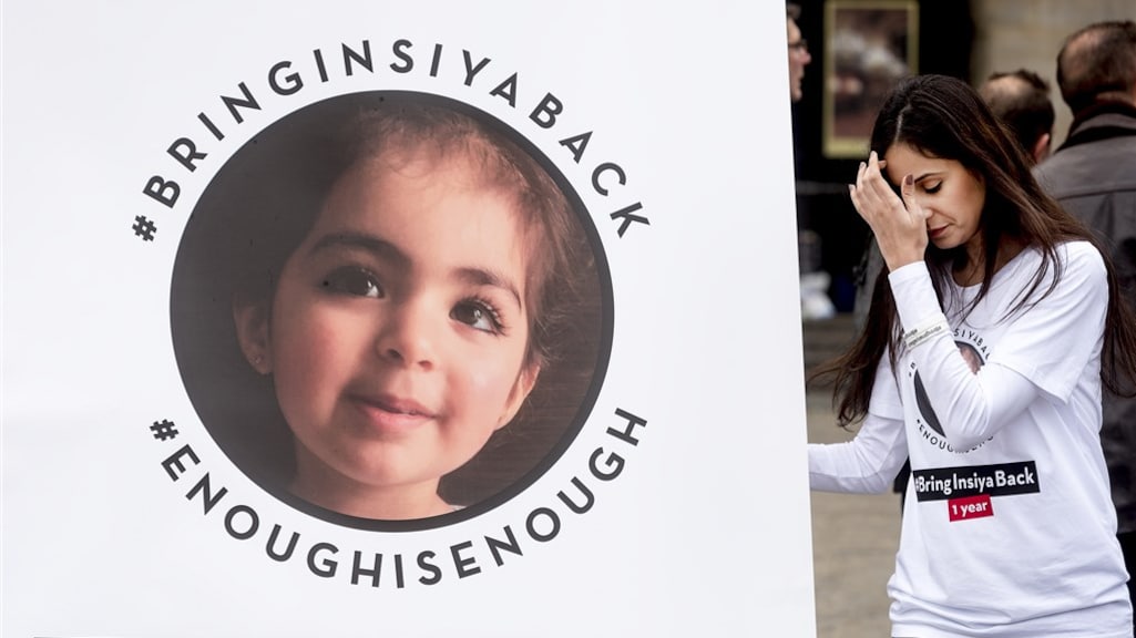 Een poster om aandacht te vragen voor de ontvoering.