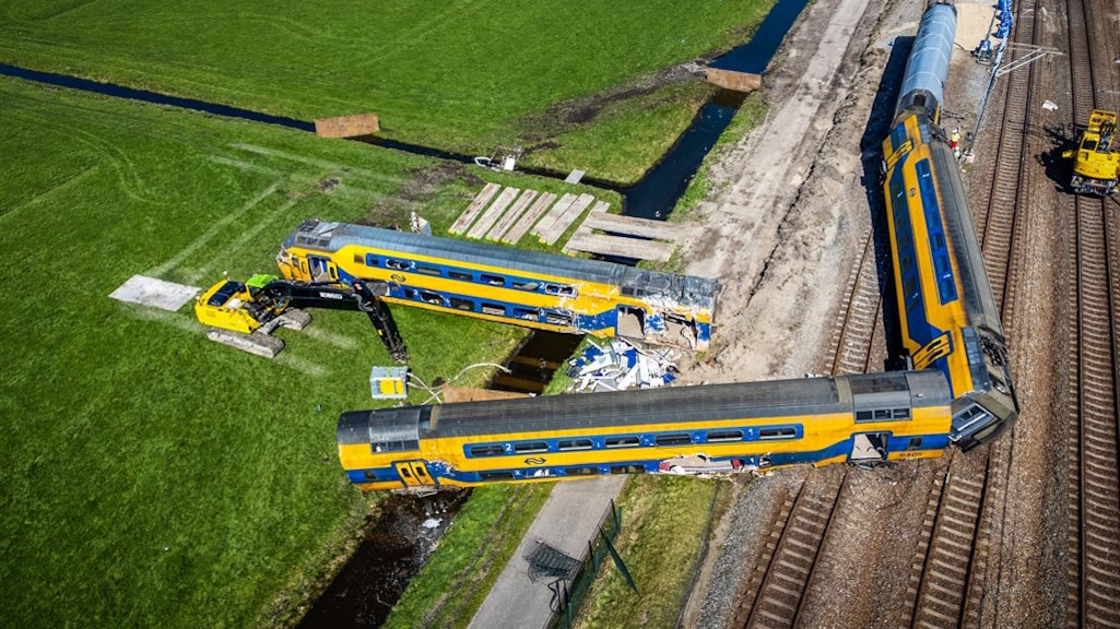 Onderzoek treinongeluk: werk langs spoor Voorschoten te risicovol