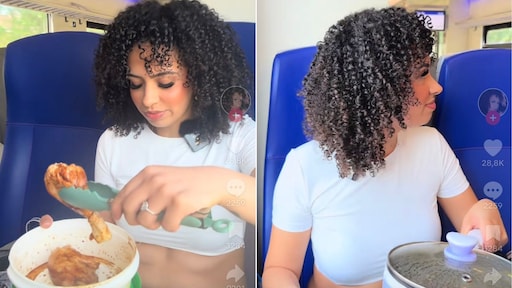 Vrouw bakt kip in NS-trein: 'Staat niet in de regels dat het niet mag'