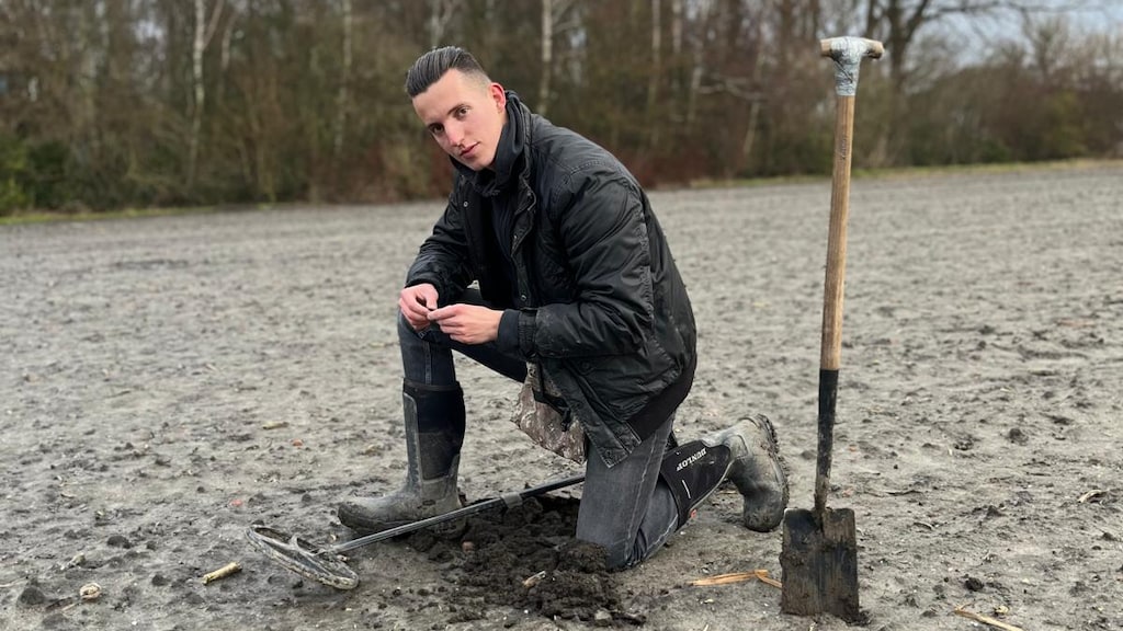 Lorenzo stuitte met metaaldetector op gouden vondst: 'Droom die uitkwam'
