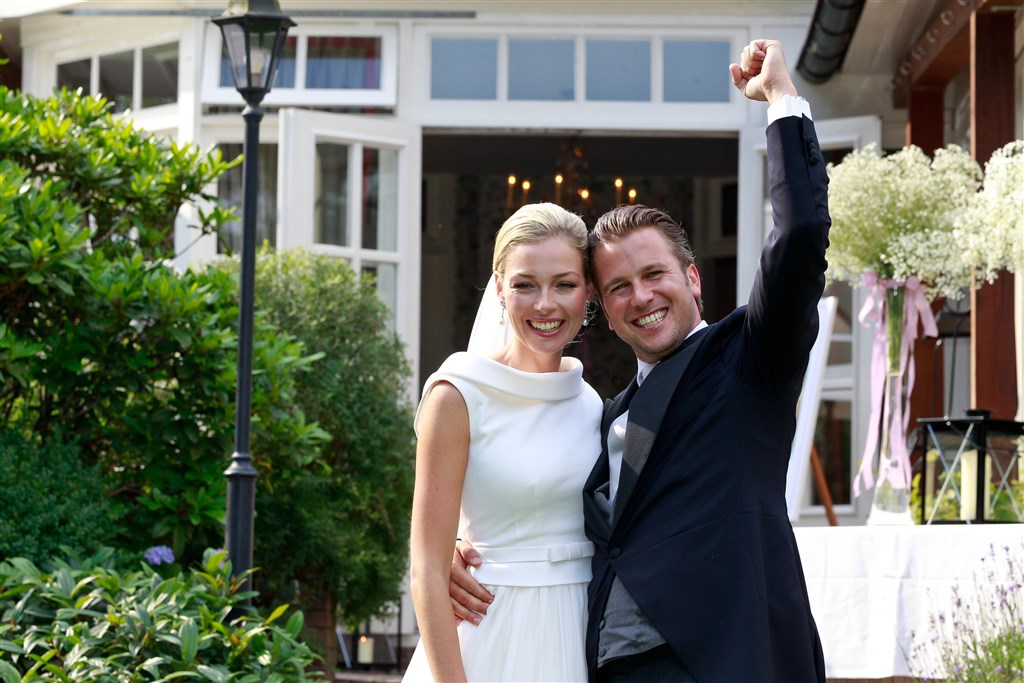 Winston en Renate op hun bruiloft in 2011