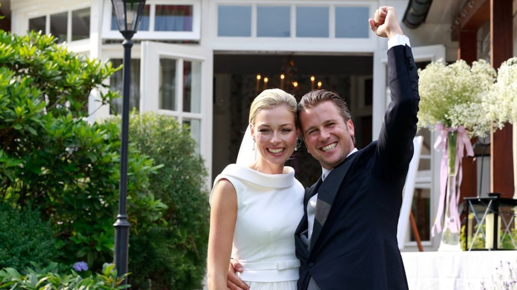 Winston en Renate op hun bruiloft in 2011