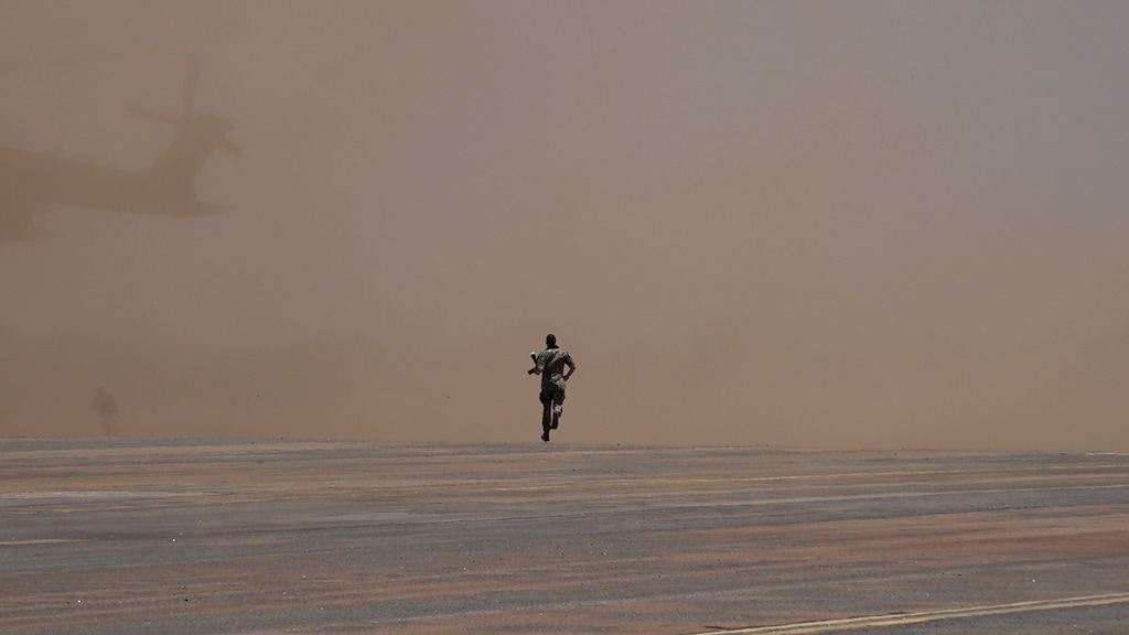 De militaire oefenoperatie in West-Afrika.