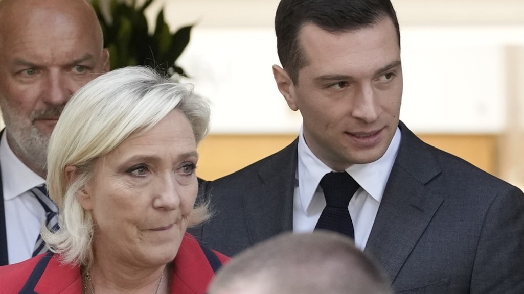 Marine Le Pen en Jordan Bardella.