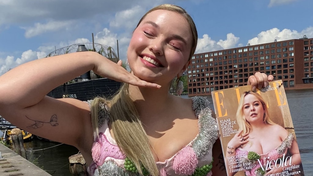 Emma van Engelen met de Elle-cover