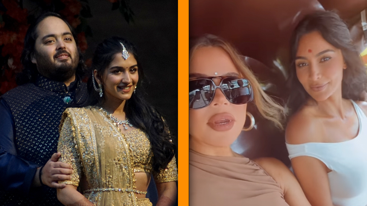 Kim en Khloé Kardashian aanwezig bij bruiloft Indiase miljardairszoon