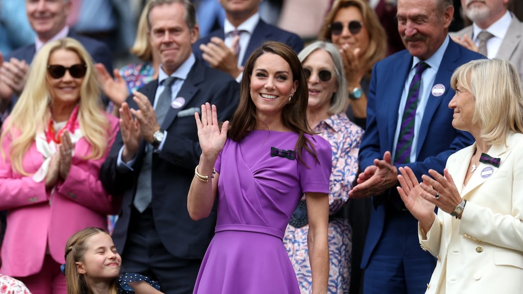 Prinses Kate verschijnt in het openbaar bij finale Wimbledon