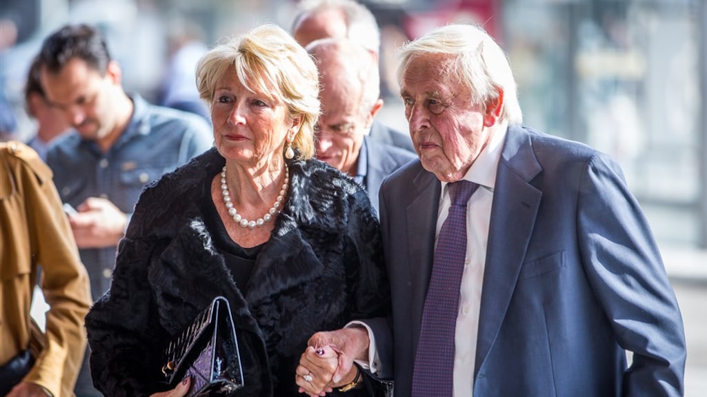 Frits Goldschmeding (rechts) met zijn vrouw, in 2017.