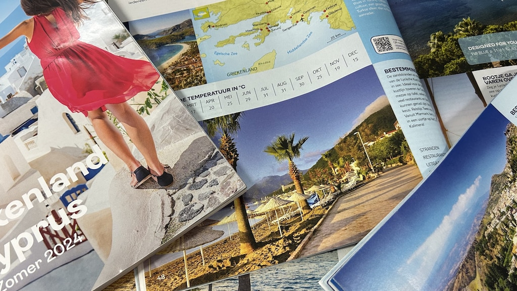 Een selectie vakantiefolders.