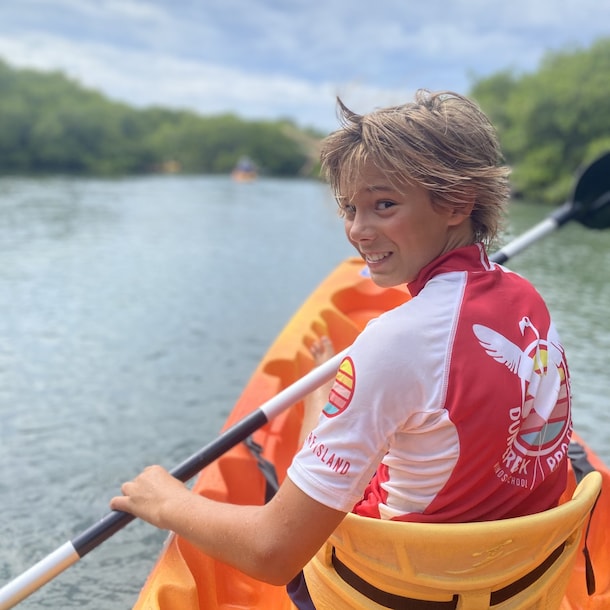 Olivier in karakter: tijdens het sporten.