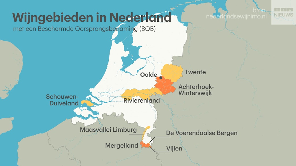 Nederland telt negen regio’s met een Beschermde Oorsprongsbenaming.