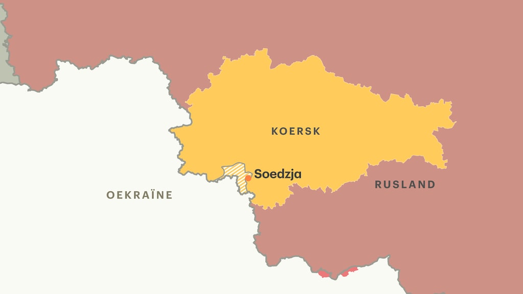 Het Oekraïense leger is tientallen kilometers de grens overgestoken, in de regio Koersk. Ze zouden dit gebied in handen hebben, rondom het plaatsje Soedzja.