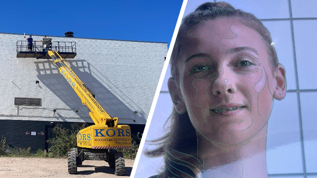 Amersfoort eert Femke Bol met enorme muurschildering