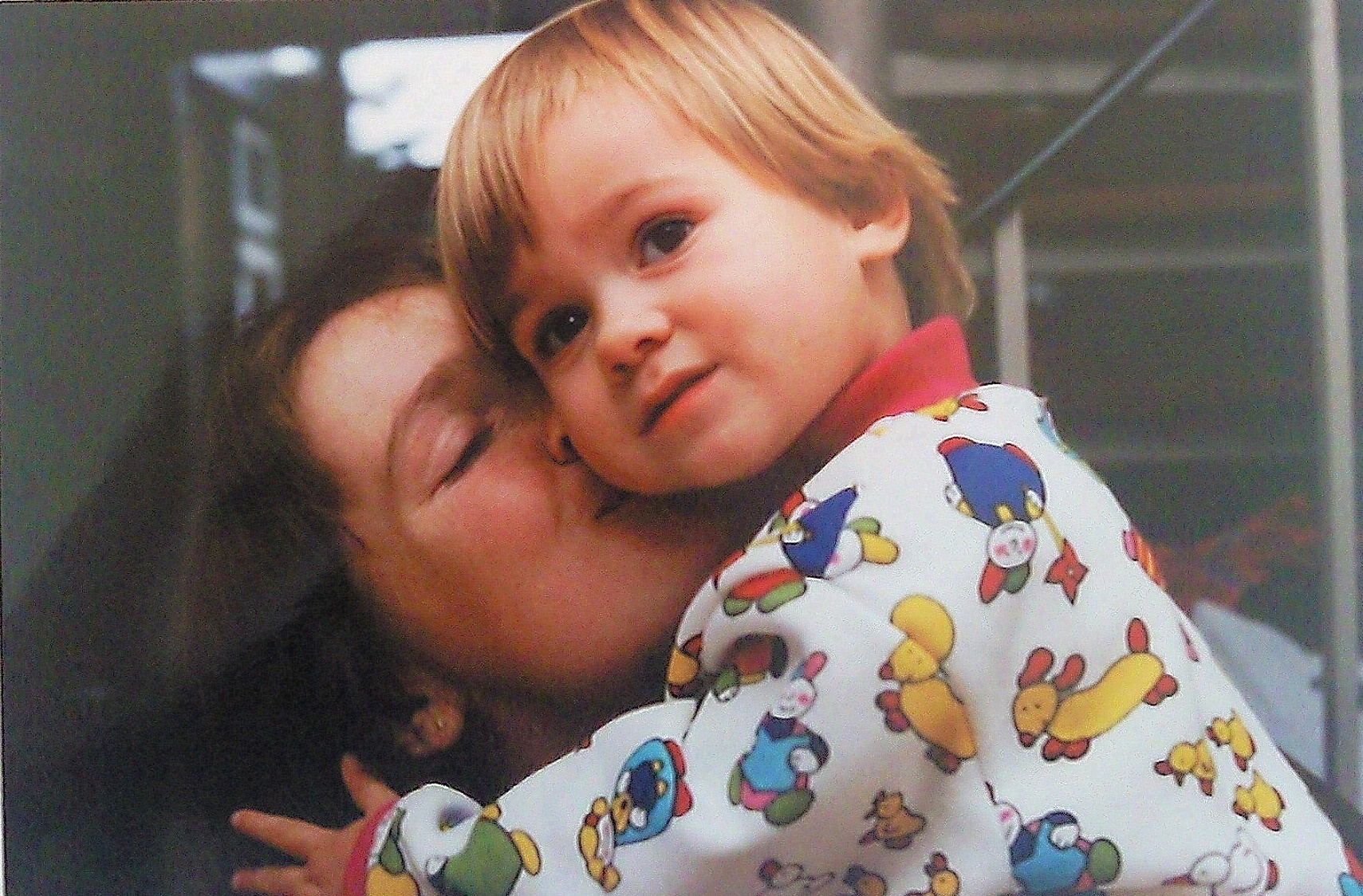 Marthe toen ze klein was, samen met haar moeder. 