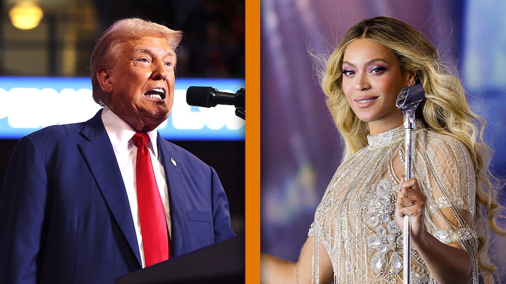 Beyoncé waarschuwt Donald Trump om illegaal gebruik nummer