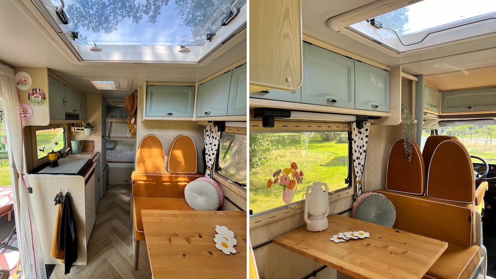 Het kleurrijke huis op wielen van Judith