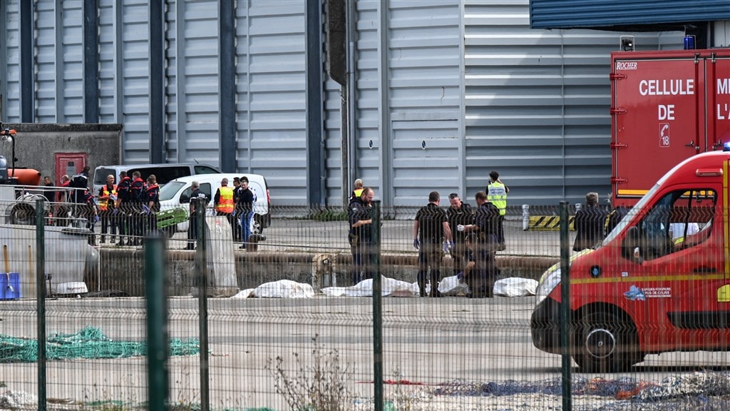 De lichamen van de slachtoffers.