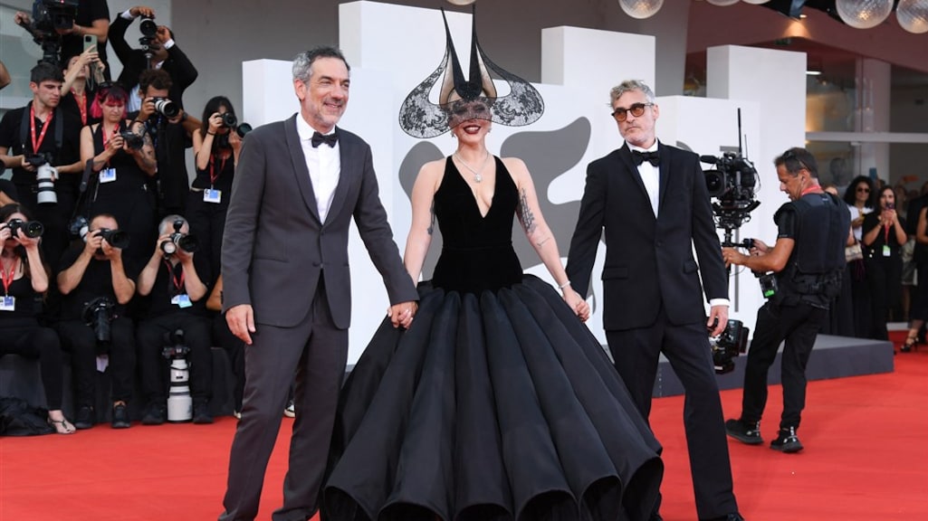 Todd Phillips, Lady Gaga en Joaquin Phoenix op het Filmfestival van Venetië