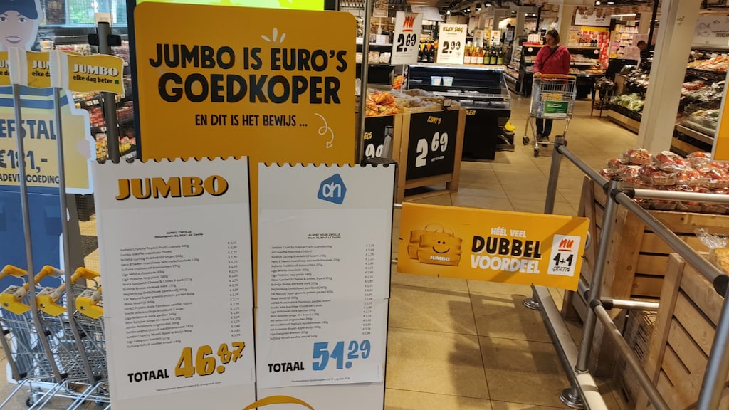 Jumbo vergelijkt prijzen met Albert Heijn: 'Kan als boemerang terugkomen'