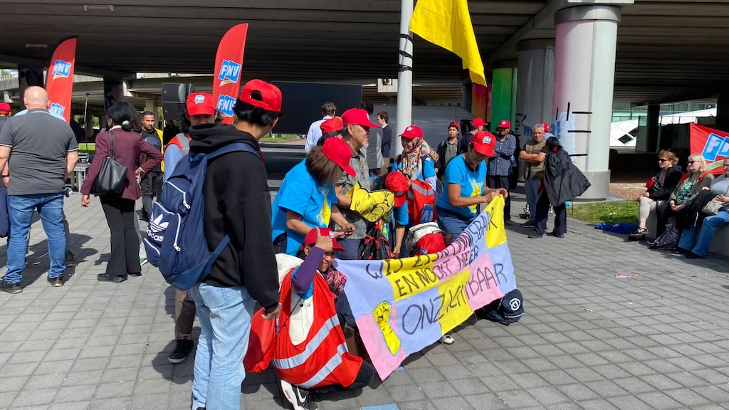 Staking van schoonmakers op Schiphol