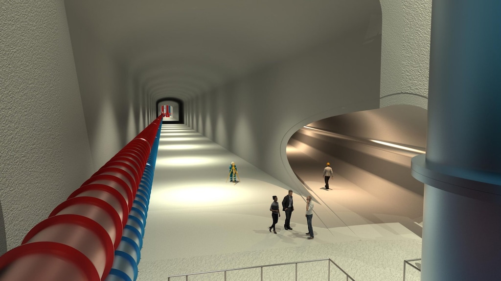 Impressione dei tunnel del telescopio Einstein (Fonte: Einstein Telescope)