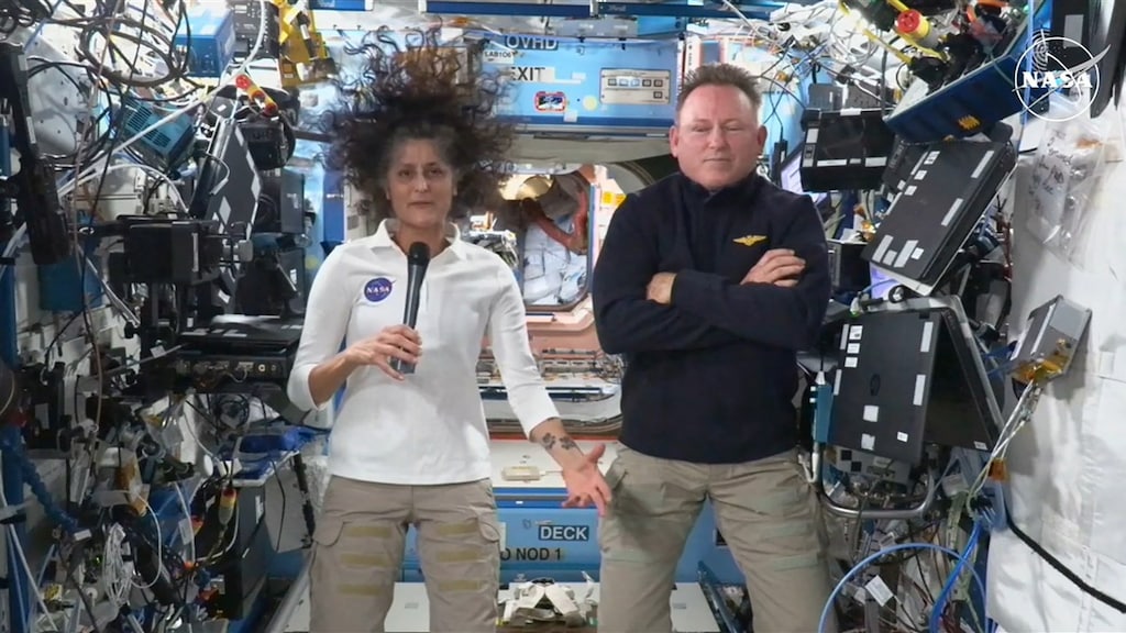 Gestrande astronauten vanuit ruimte: 'Voelen ons bevoorrecht'