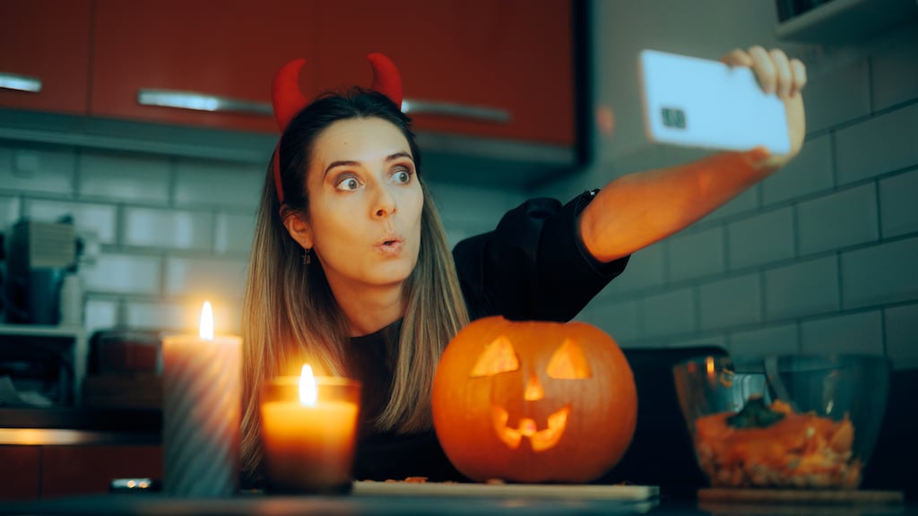 'Moet je niet iets aantrekken met botten en bloed voor Halloween?'