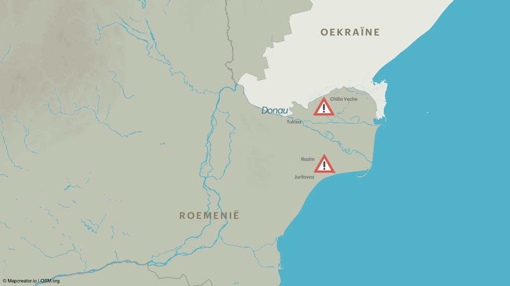 Op deze plekken in Roemenië werd het luchtruim geschonden.