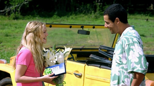 Dochters Drew Barrymore en Adam Sandler keken samen naar 50 First Dates