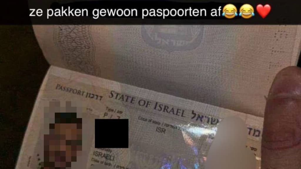 Een paspoort dat is gestolen door de aanvallers