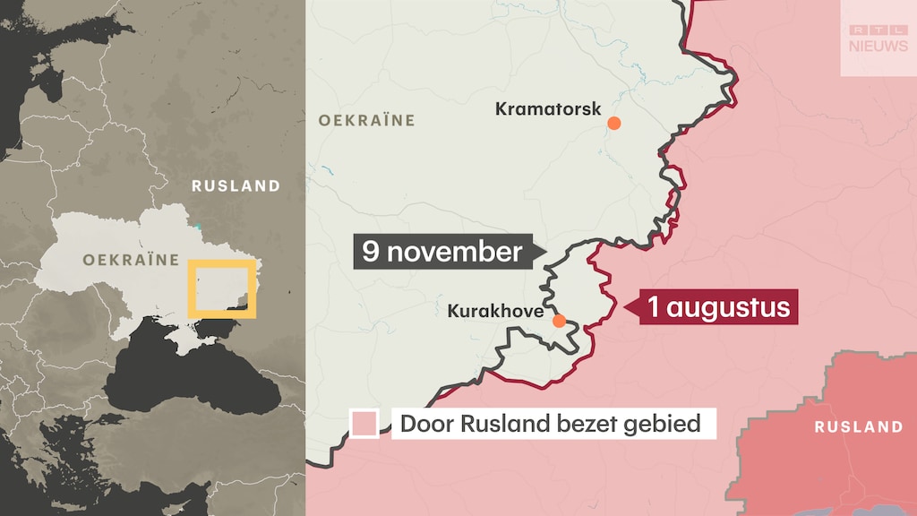 In het zuidoosten van Oekraïne hebben de Russen de afgelopen maanden relatief veel terreinwinst geboekt.