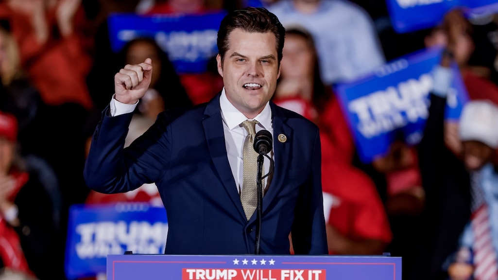 Matt Gaetz moet minister van Justitie worden onder Trump.