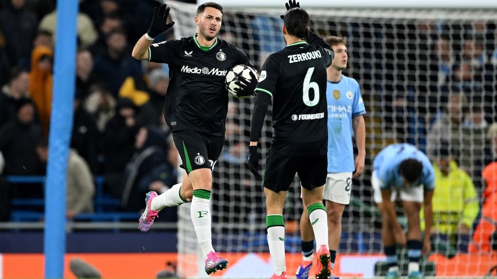 Feyenoord sleept miraculeus gelijkspel uit het vuur tegen Manchester City