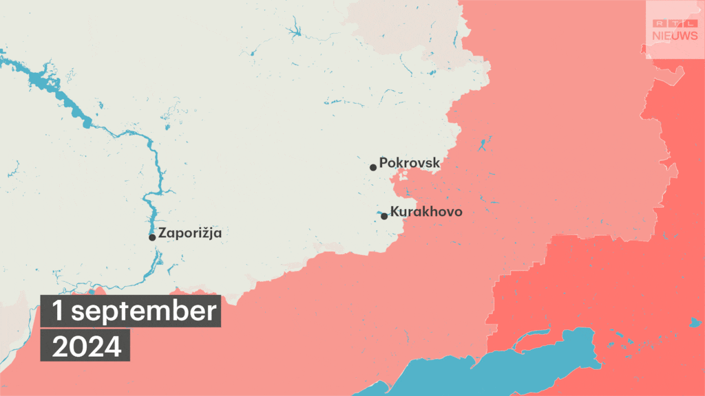 Russische opmars in het zuidoosten van Oekraïne.