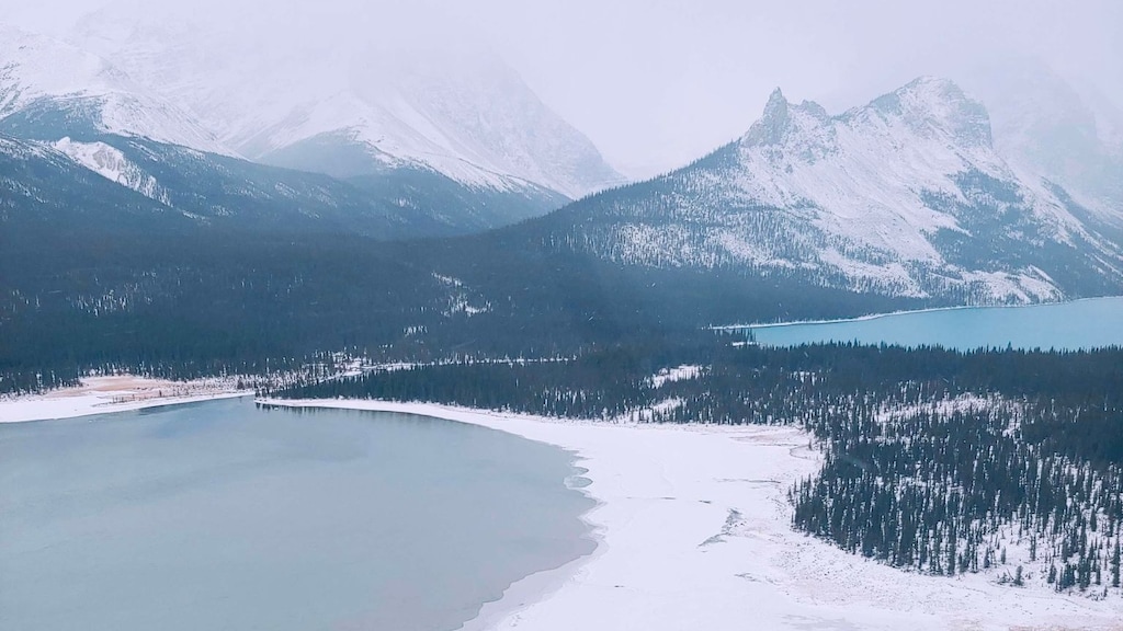 Reddingswerkers deelden deze foto van het gebied waar de wandelaar verdween.