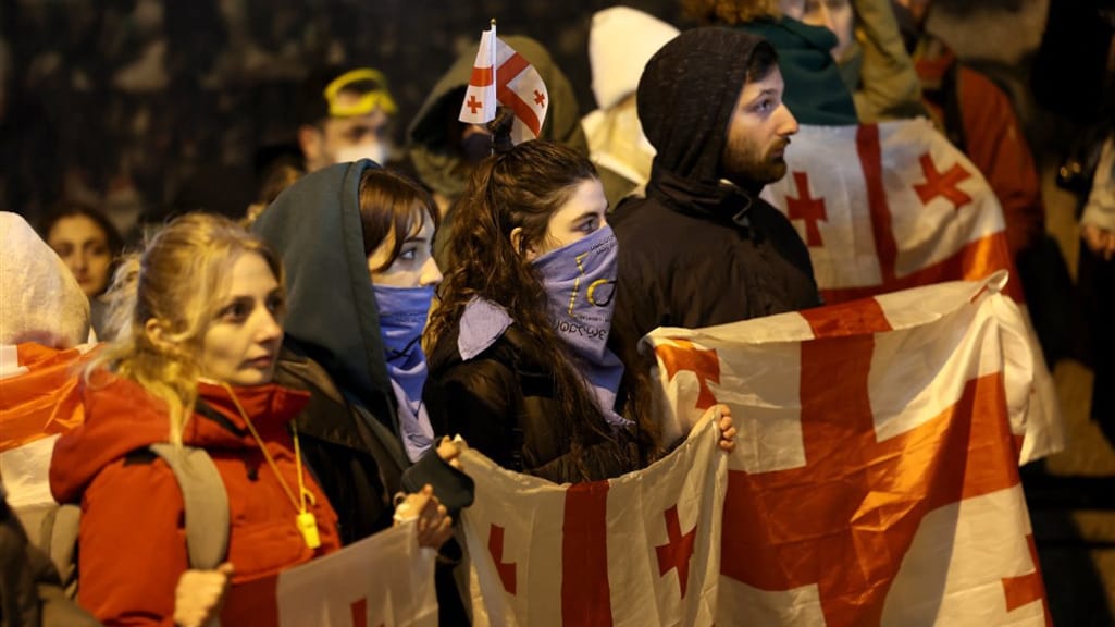 Demonstraties tegen pro-Russische regering in Georgië houden aan