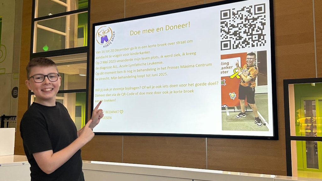 Rik (14) heeft kanker en draagt daarom een korte broek: 'Wil niet dat anderen die rotziekte krijgen'