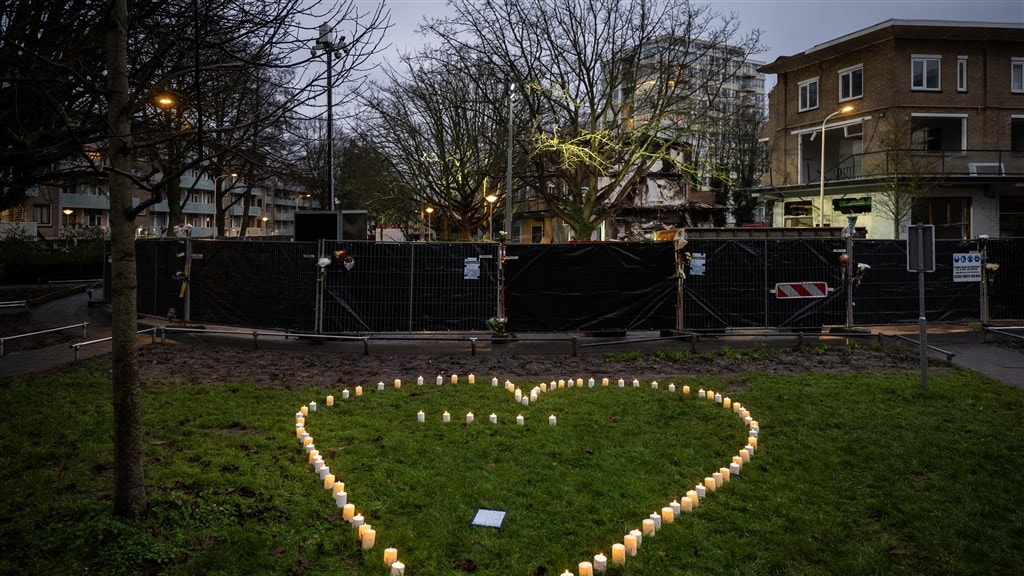 Hart van kaarsjes op het Tarwekamp.