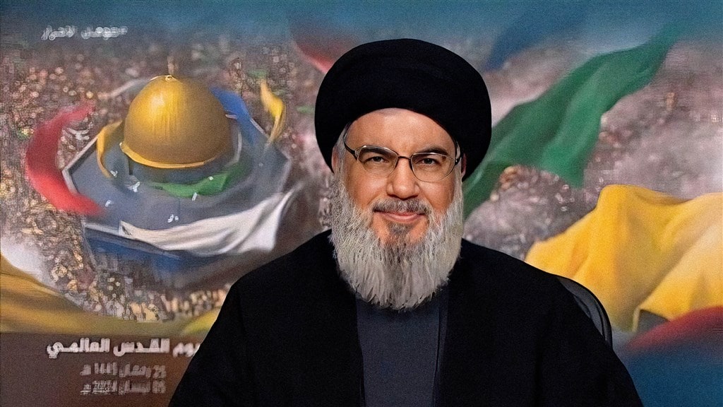 Hassan Nasrallah in 2024.