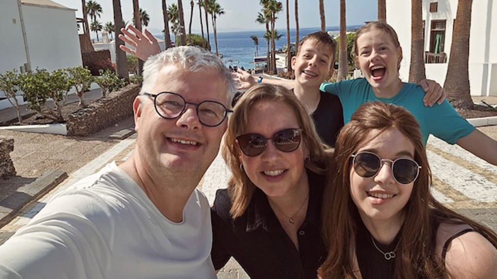 Jade blijft met haar familie herinneringen maken.