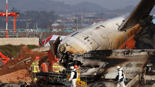 Experts kritisch over betonnen muur bij vliegtuigongeluk Zuid-Korea: 'Heel raar'