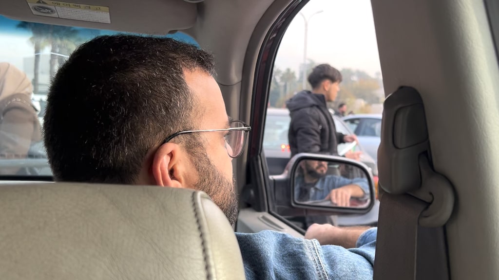 Omar op het Omayadenplein in Damascus.