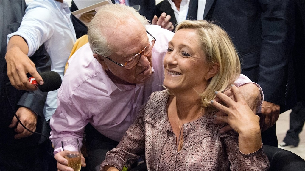 Vader en dochter Le Pen.