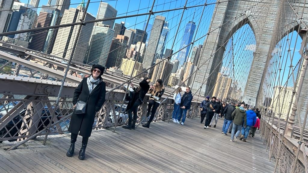 "Ik heb veel gereisd, onlangs was ik nog in New York."